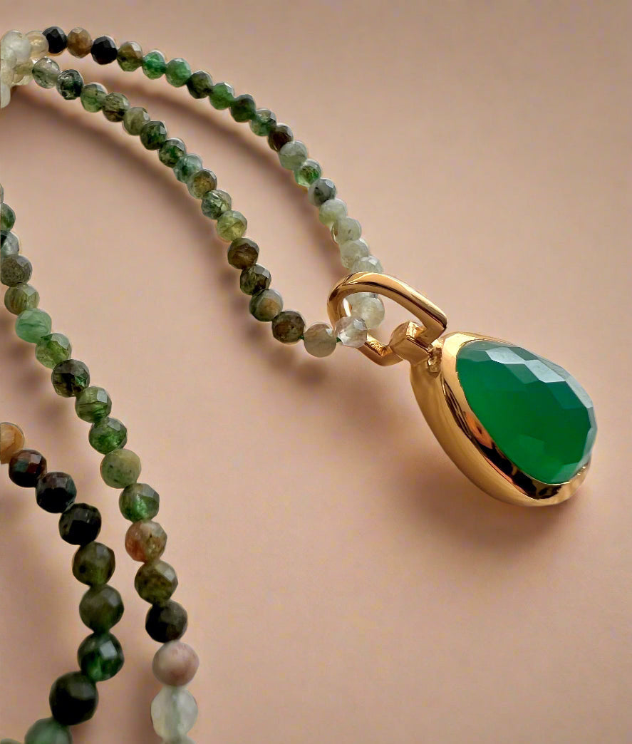 Green Onyx Beaded Necklace