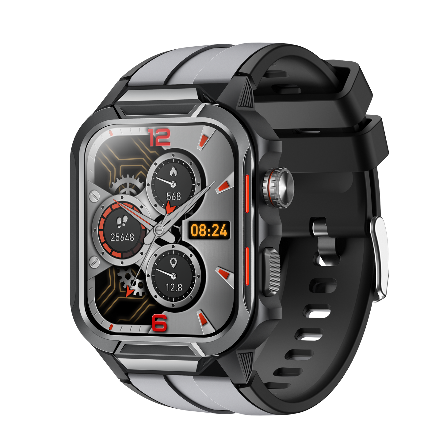 Smart Watch for Men 3ATM Waterproof Smartwatch 1.96 inch screen for Android and iOS Phones Fitness Tracker Watch with 100+ Sports Modes-4